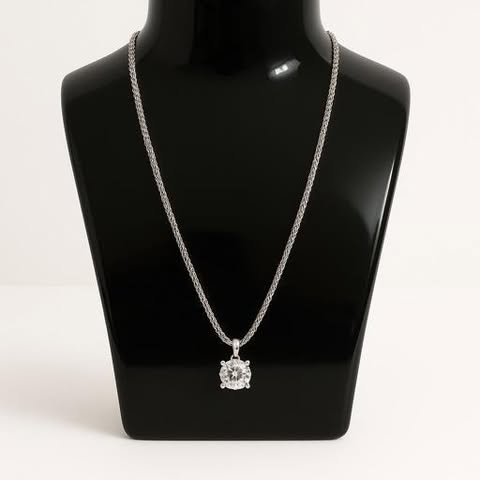 Lantisor Crystal din Argint 925